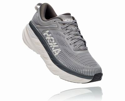 Hoka One One Men's Bondi 7 Walking Shoes Dark Grey (HO2584) Australia